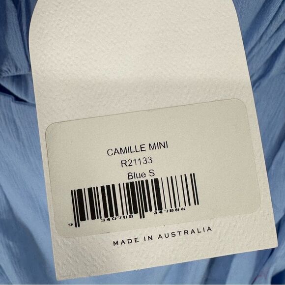 Free People x RUMER Camille Mini Dress Blue Small NWT‎ - Picture 7 of 10